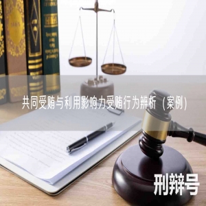 共同受贿与利用影响力受贿行为辨析（案例）