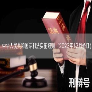 中华人民共和国专利法实施细则（2023年12月修订）