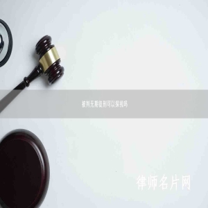 被判无期徒刑可以探视吗